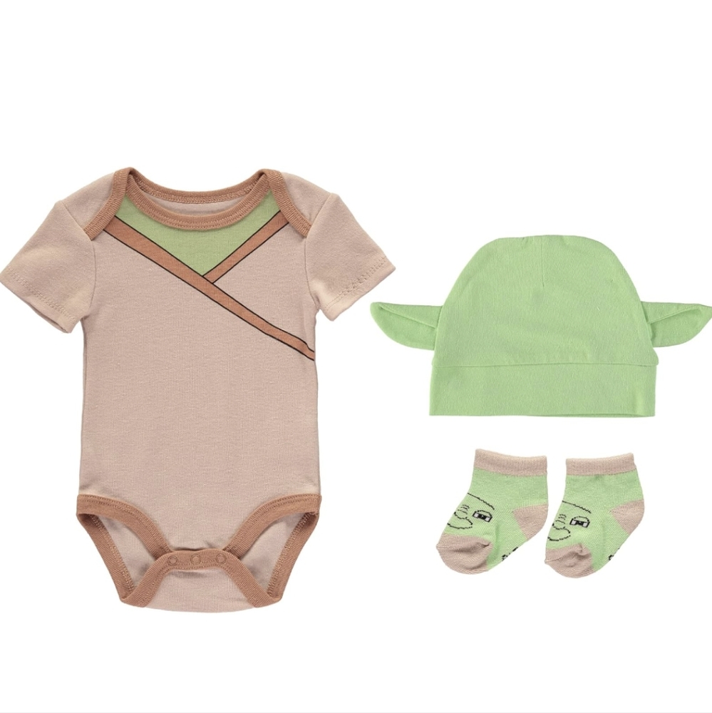 Star Wars Baby Clothes Set - Yoda 6-9m